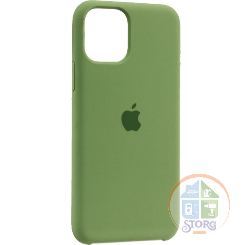 Чехол Silicone Case для iPhone 11 Pro Max (Армейский Зелёный) (45)