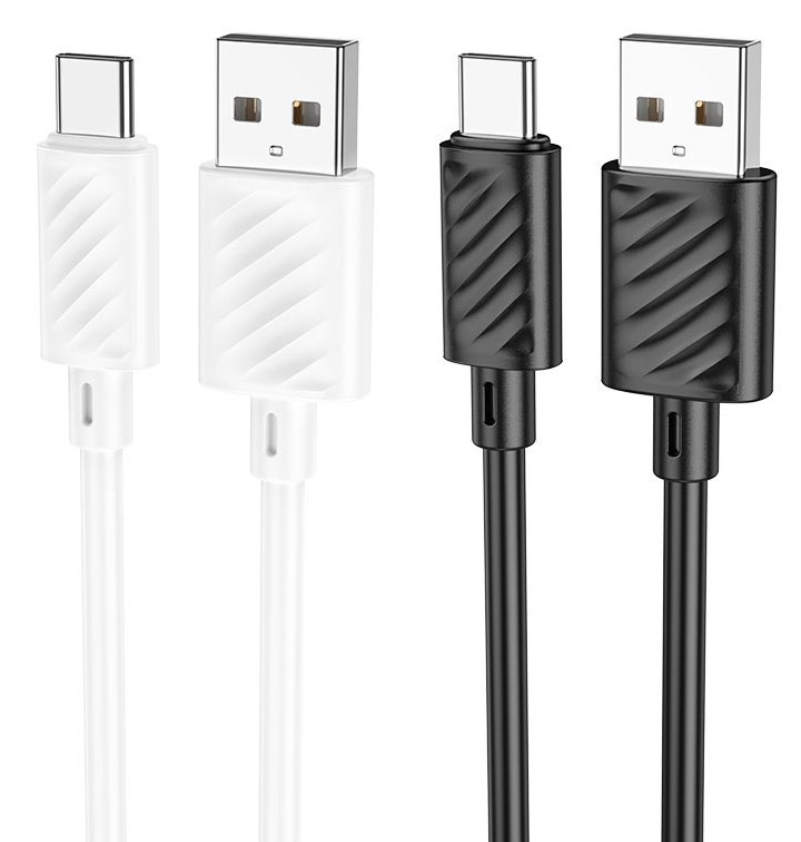 Дата-кабель USB HOCO X88 Gratified Type-C (Белый) 3.0A