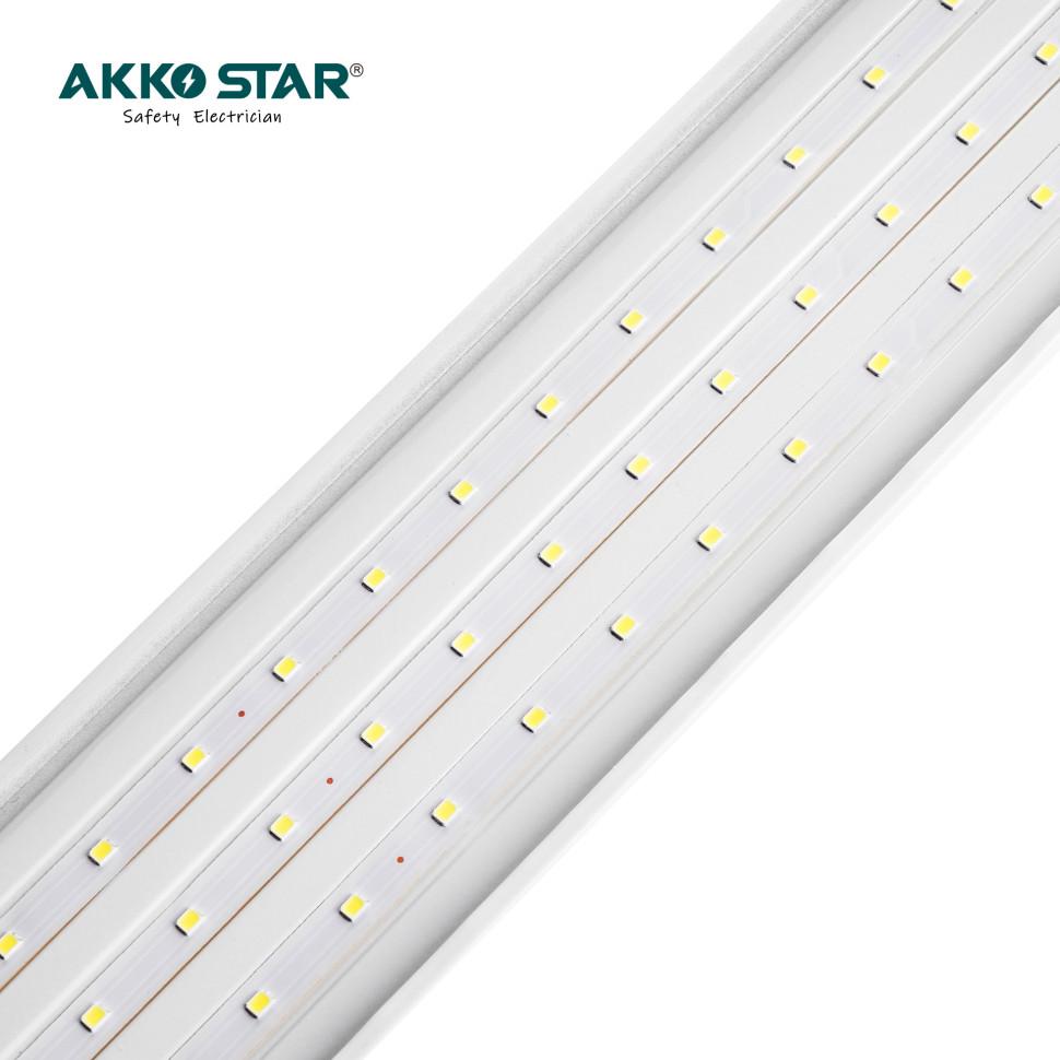 Светильник линейный светодиодный AKKOSTAR T12-50W/4000lm матовый (6500K) 1200мм