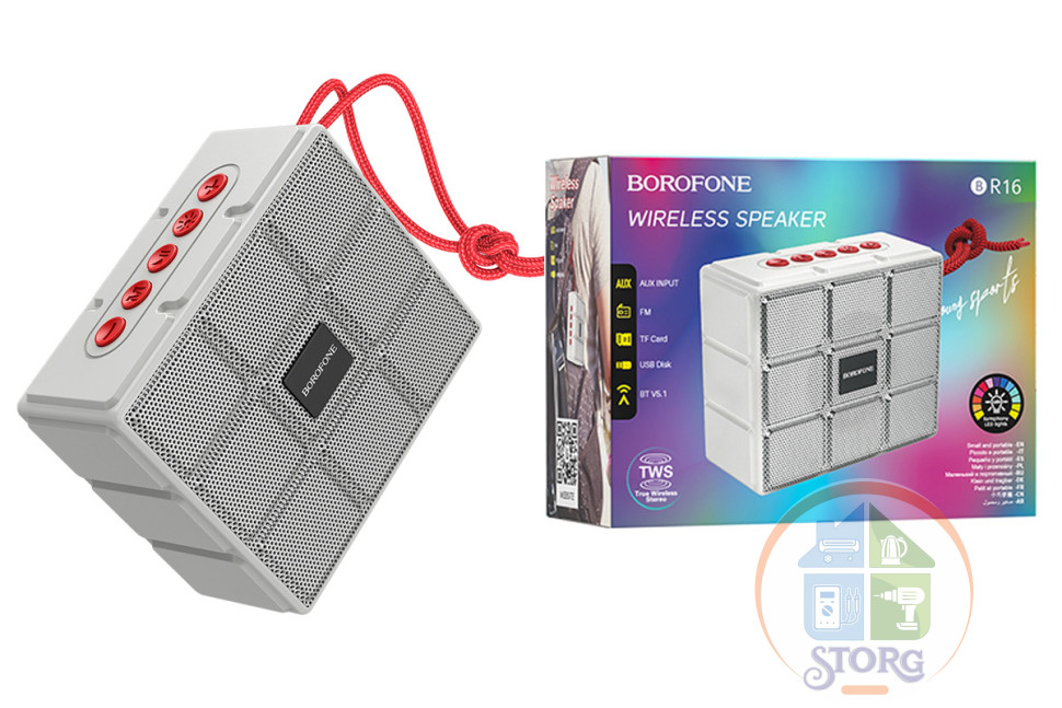 Колонка BOROFONE BR16 Gage sports BT speaker (gray)