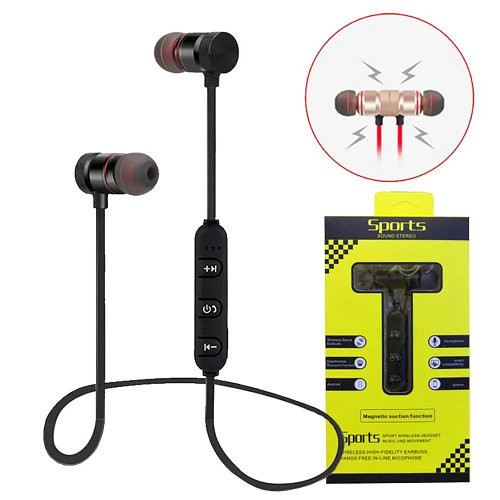 Bluetooth стерео гарнитура Sports Magnetic suction function cl AAA (black)