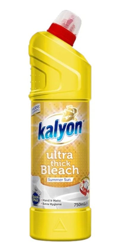 Отбеливатель унитаза KALYON Ультра густой "Летнее солнце" / 750 мл*12 (Турция)