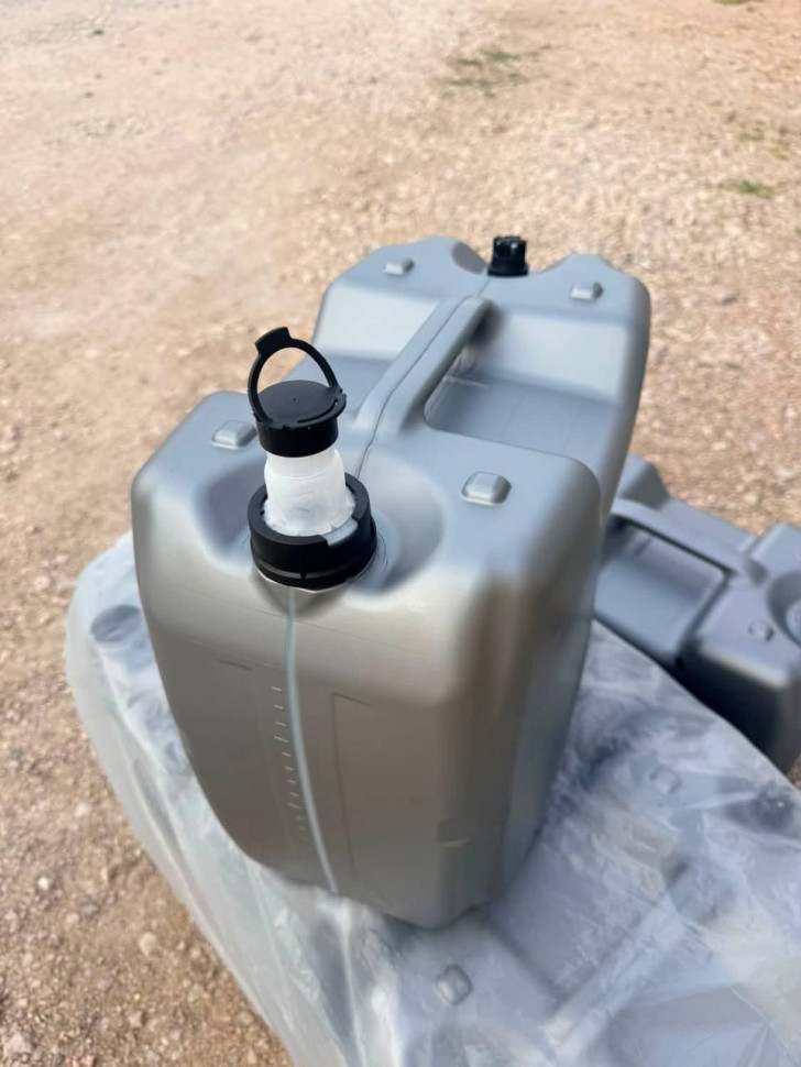 Канистра усиленная S-POWER 20л для ГСМ (Бензин и др) высокопрочный HDPE , мерная шкала, вент. клапан