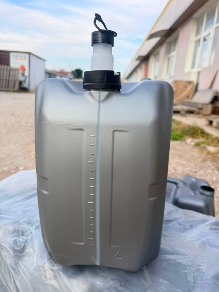 Канистра усиленная S-POWER 20л для ГСМ (Бензин и др) высокопрочный HDPE , мерная шкала, вент. клапан