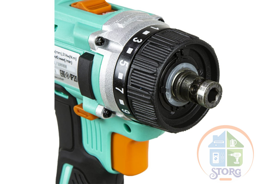 Дрель аккумуляторная Sturm! CD3618T, 18 В, 1BatterySystem, 2 акк. 2,0Ач,съемный патрон, кейс