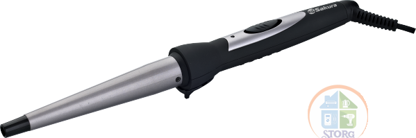 Плойка для завивки волос SAKURA SA-4408BK, конус 13-25 мм, 25Вт, керам, щипцы