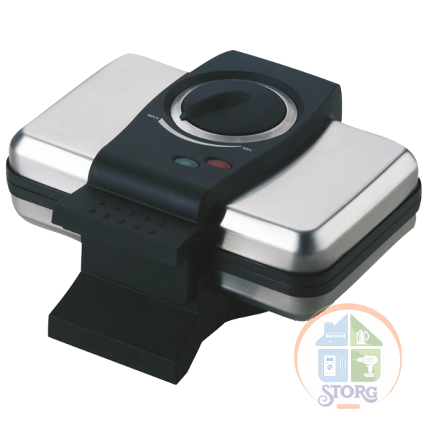 Вафельница SAKURA SA-7405T, 1000Вт, форма для тонких вафель, тефлоновое покрытие, термостат