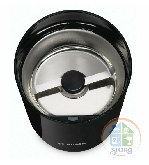 Кофемолка BOSCH MKM 6000, белый/черн, 180Вт, блокировка включения при снятой крышке