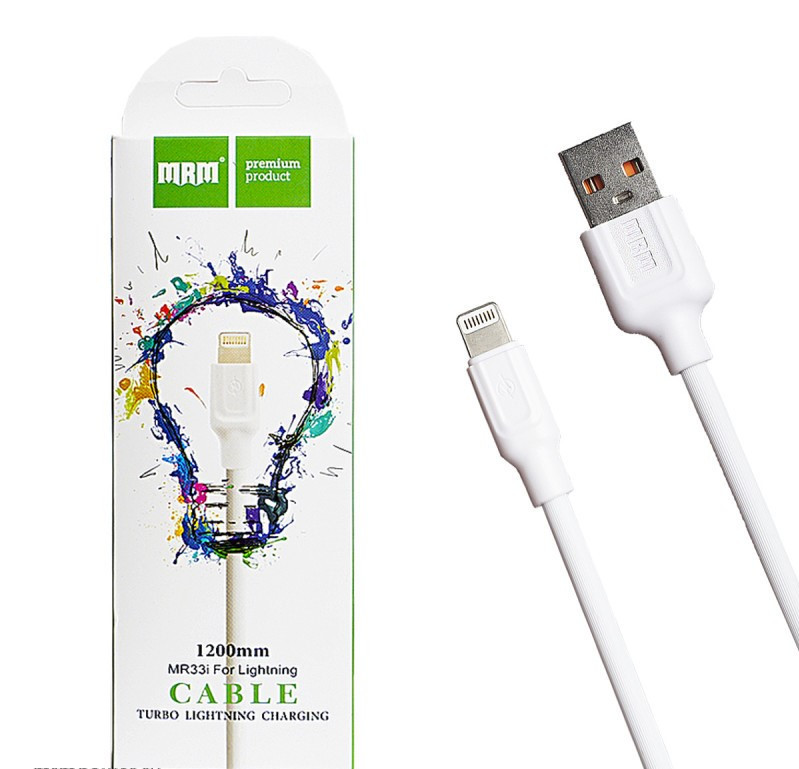 Кабель Silicone USB MRM MR33i Lightning 1200mm (white)