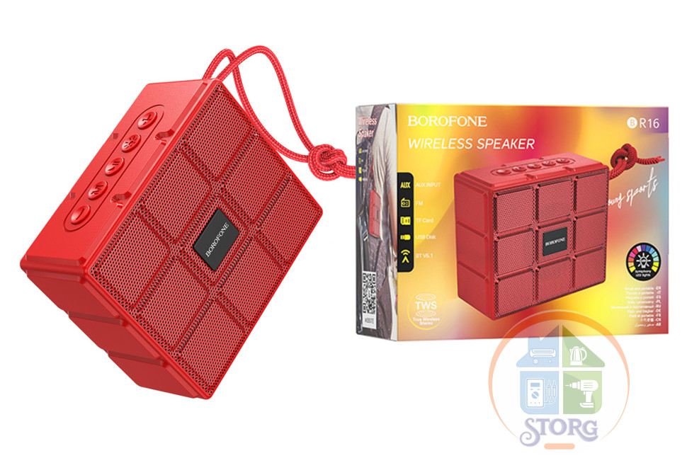 Колонка BOROFONE BR16 Gage sports BT speaker (red)