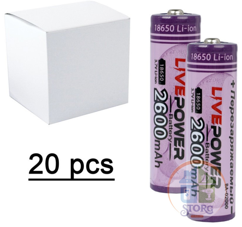 Аккумулятор  G60 18650 LTP-03 Live-Power 2600mah=2400mah