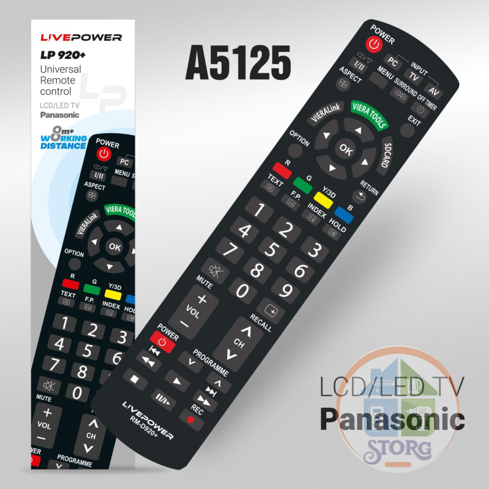 Пульт универсальный Live-Power RM-D920+ NEW для телевизоров PANASONIC