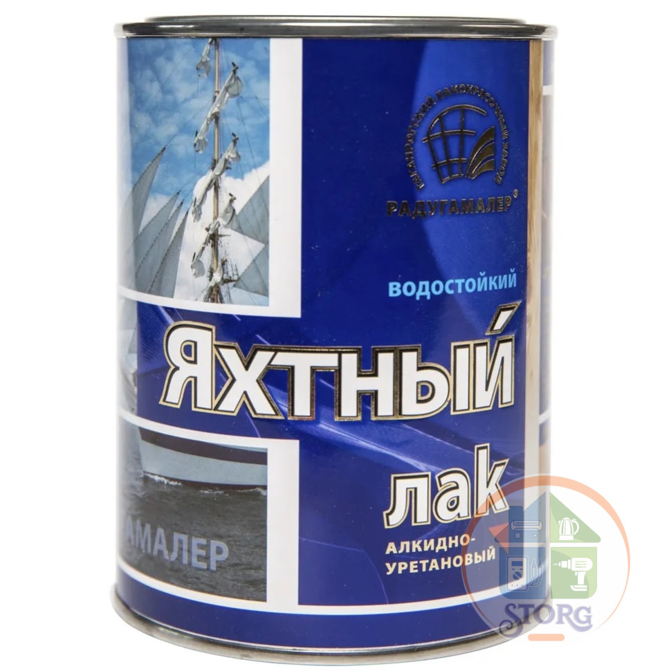 Лак яхтный бесцветный матовый 1,9 л Радуга MaLer
