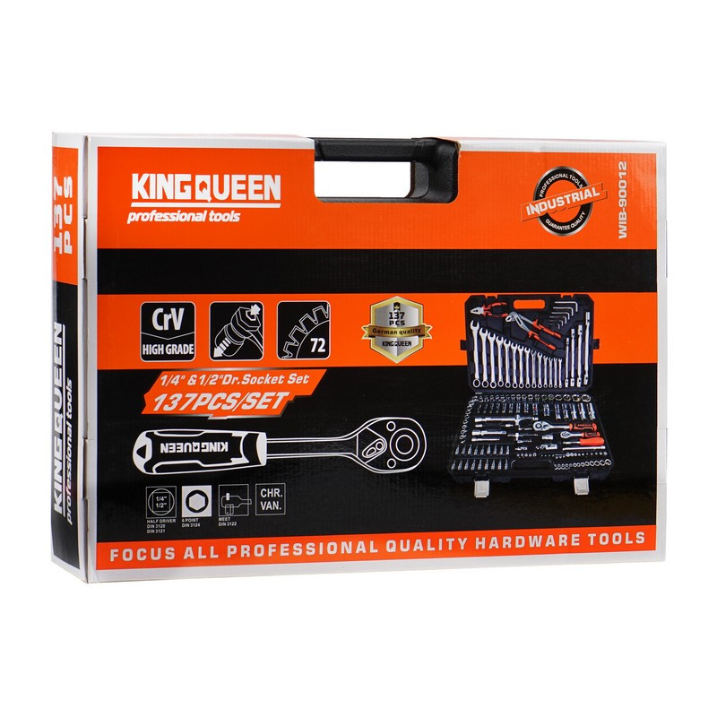 Набор Инструментов KINGQUEEN 137 Предмета 09102