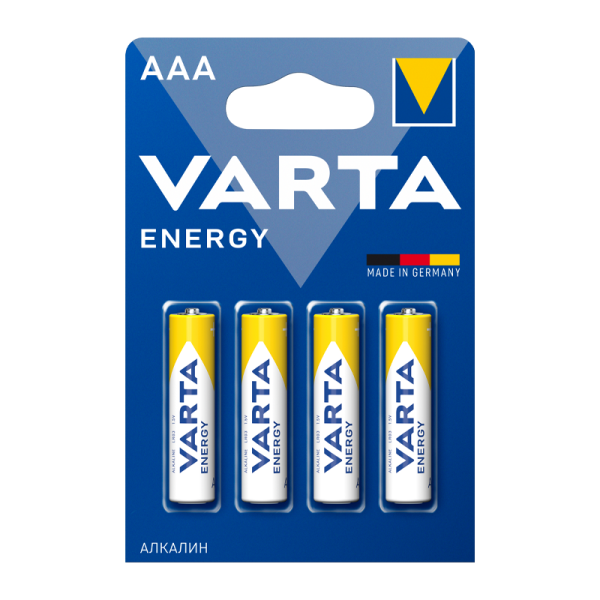Элемент питания VARTA LR03/4BL ENERGY 4103 (4/40/200)