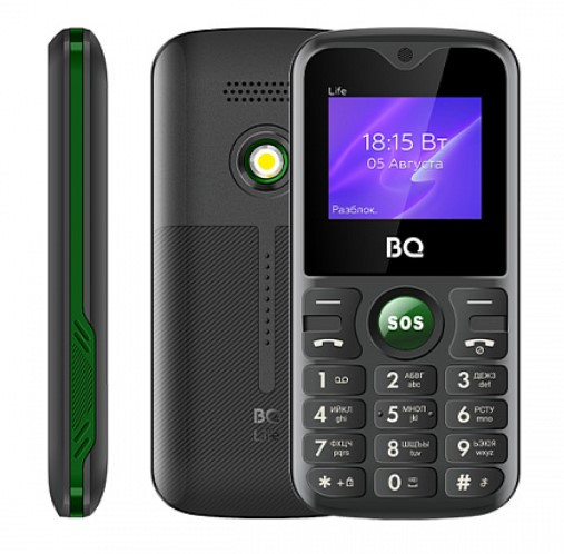 Мобильный телефон BQ 1853 Life Black+Green