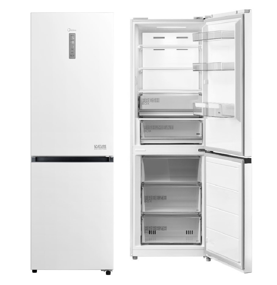 Холодильник Midea MDRB471MGF01O Total No Frost, 185x59.5x66 (ВxШxГ)см , белый