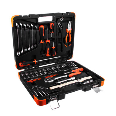 Набор профессионального инструмента ЕРМАК, 66 предметов, 1/4"+1/2"