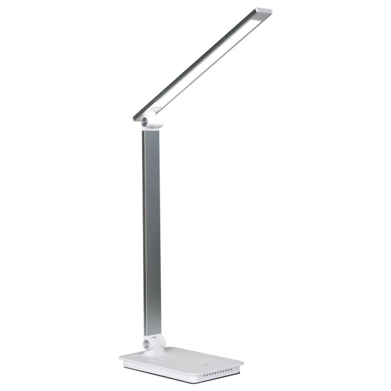 Светильник настольный светодиодный Спутник SDL002 Silver, home classic, 9Вт, ест.белый (3300-5000 К)