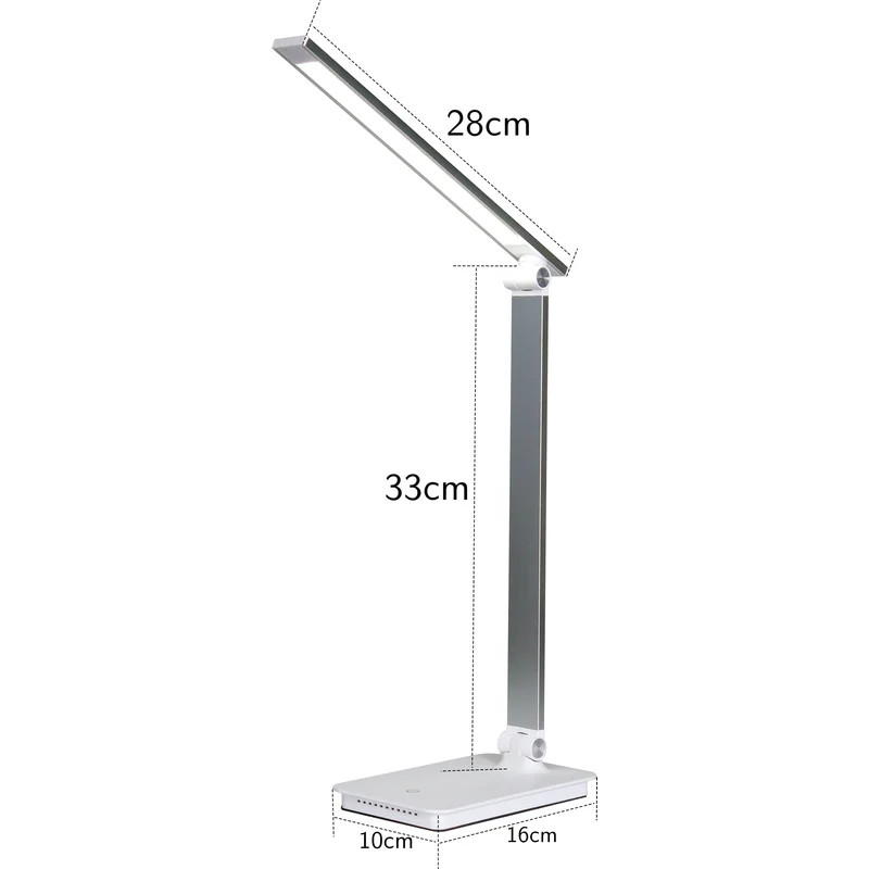 Светильник настольный светодиодный Спутник SDL002 Silver, home classic, 9Вт, ест.белый (3300-5000 К)