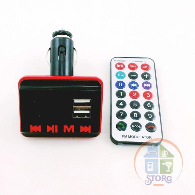FM-модулятор (трансмиттер) Bluetooth KBZ-816 (2x usb,дисплей,mp3,microSD,громкая связь,пульт)
