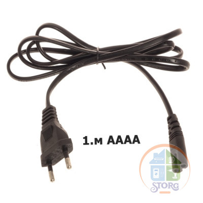 Кабель питания Сетевой VS50 1м восьмерка AAAA (Black)  20pcs ( радио и тп)