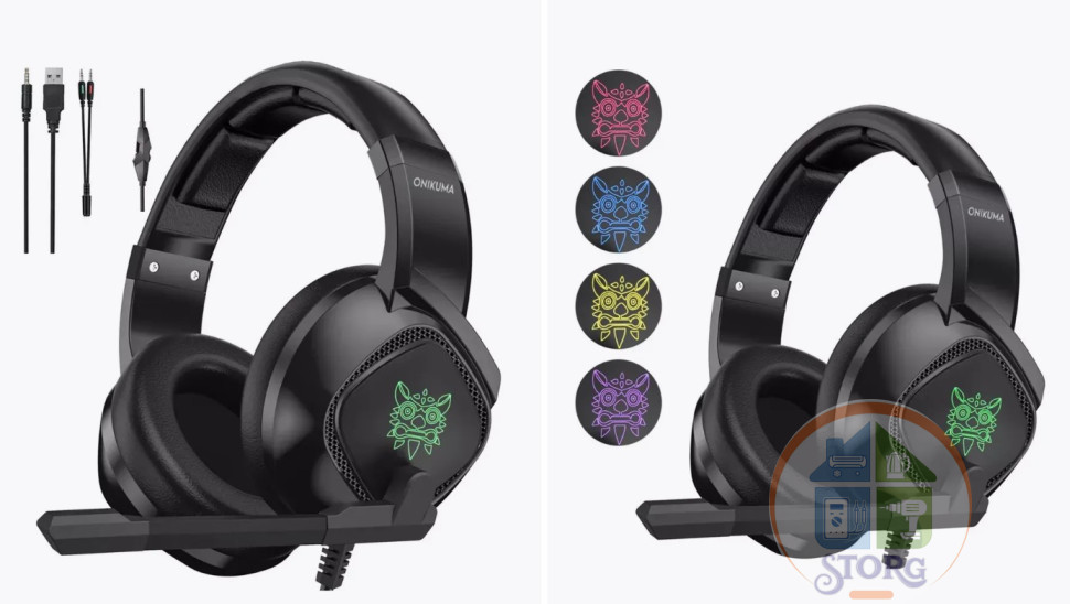 Проводные игровые наушники ONIKUMA K19 Black