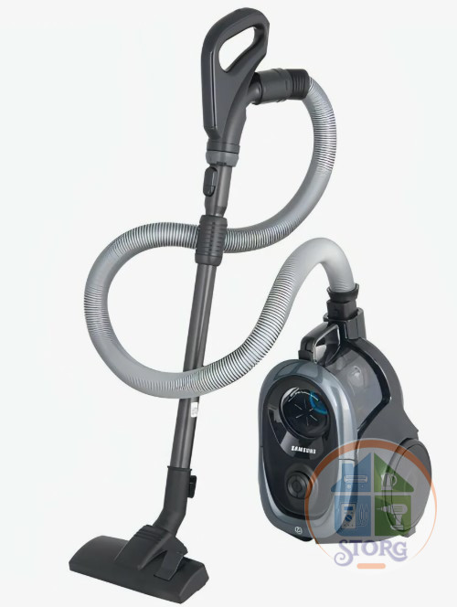 Пылесос Samsung VC18M2150SG/EV серый/черный, 380/1800 Вт, уборка сухая, пылесборник контейнер 1.5 л