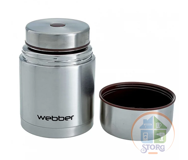 Термос WEBBER SSB-0750N (Металлик; Объем 750мл; Широкая горловина;Корпус из нерж.стали; Пищевой)