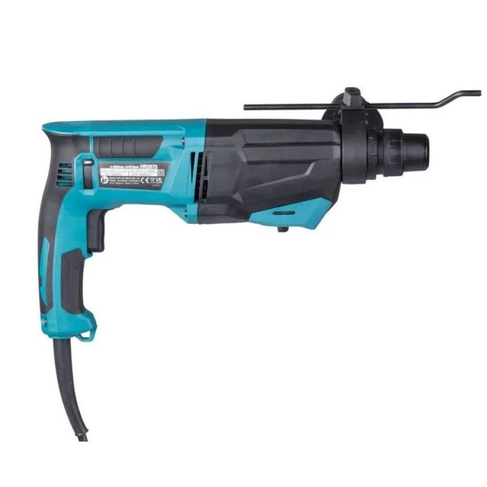Перфоратор комбинированный Makita HR 2670, 800Вт, 3.0Дж, до 4500 уд/мин, до 1500 об/мин, SDS‑plus Перфоратор комбинированный Makita HR 2670, 800Вт, 3.0Дж, до 4500 уд/мин, до 1500 об/мин, SDS‑plus