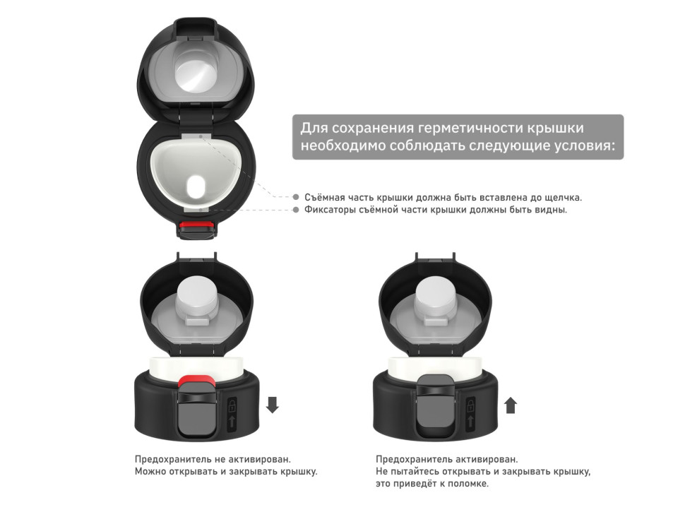 Термос-кружка BIOSTAL "БИОСТАЛЬ-CROSSTOWN" NMU-520B, Атласный Черный, 520мл