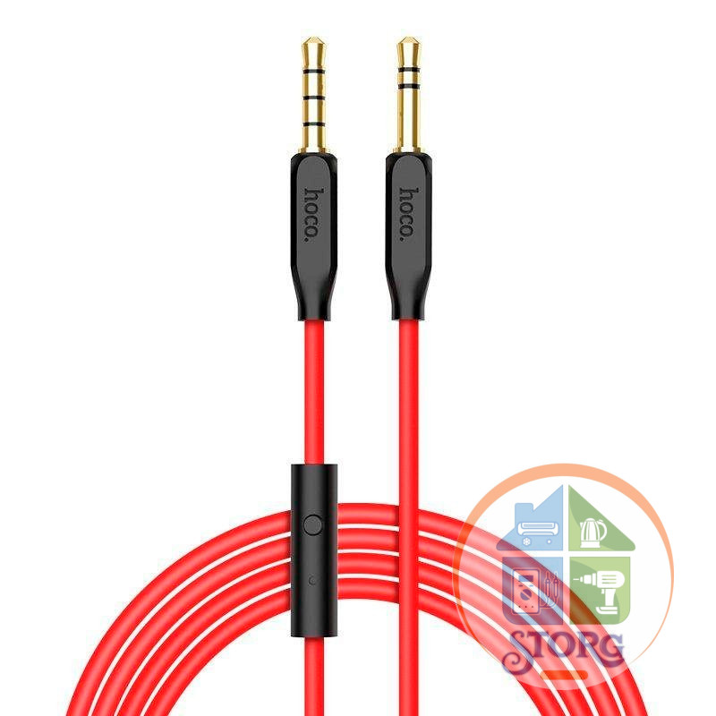 Кабель Hoco UPA12 AUX audio cable(with mic) (black)
