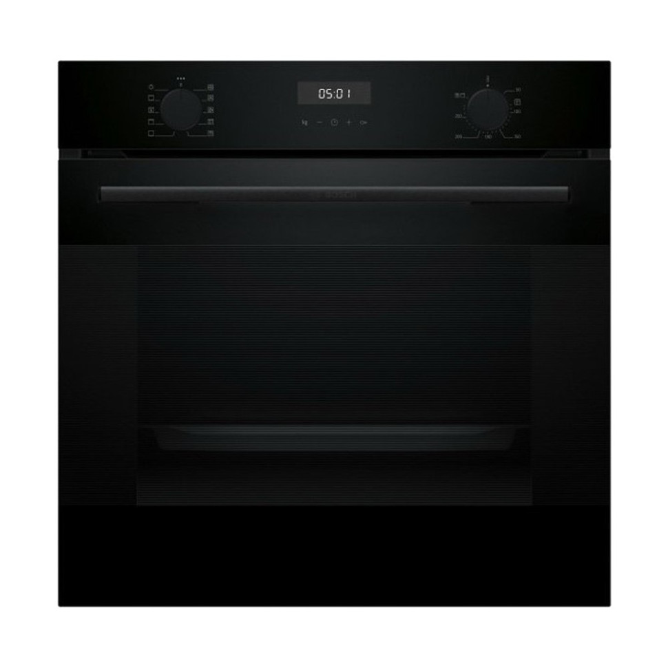 Электрический духовой шкаф Bosch HJA737BA0 Serie 4, 60 см, 76 л, черный, Auto Pilot 10, 3D Hotair,класс энергоэффективности А, 7 режимов, LCD-дисплей, галогенное освещение, самоочистка EcoClean,проволочные направляющие <HJA737BA0>