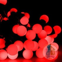 Гирлянда светодиодна S-TORG фигурная "Большой ШАР Прозрачный RGB"  черный кабель