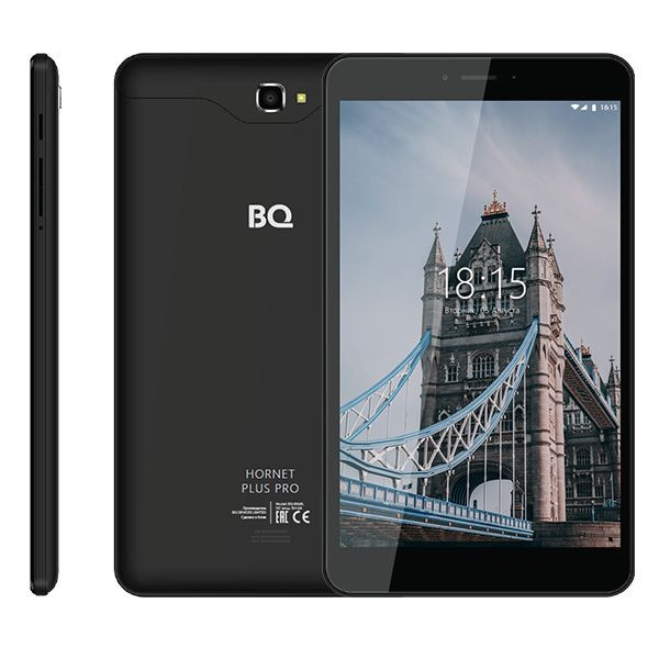 Планшет BQ-8068L Hornet Plus Pro black 16Gb+LTE 8", Android 8.1, IPS экран,4G/LTE