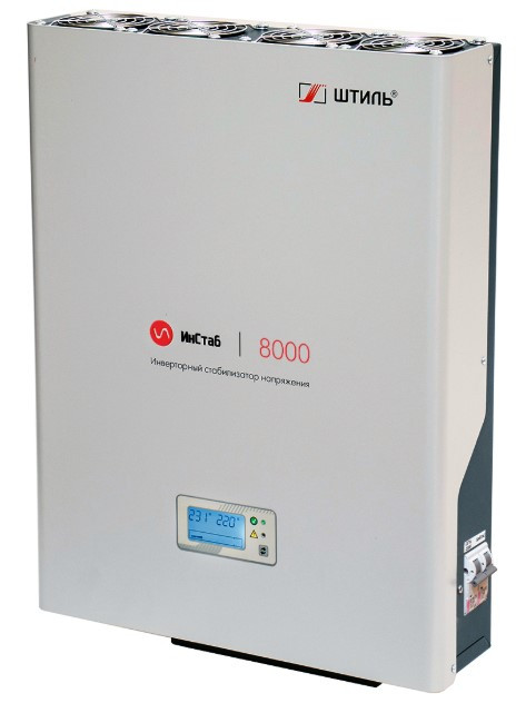 Стабилизатор напряжения инверторный Штиль ИнСтаб IS8000 (7200Вт, 8000ВА, 1-фаз.,220/230В, настенный) Стабилизатор напряжения инверторный Штиль ИнСтаб IS8000 (7200Вт, 8000ВА, 1-фаз.,220/230В, настенный)