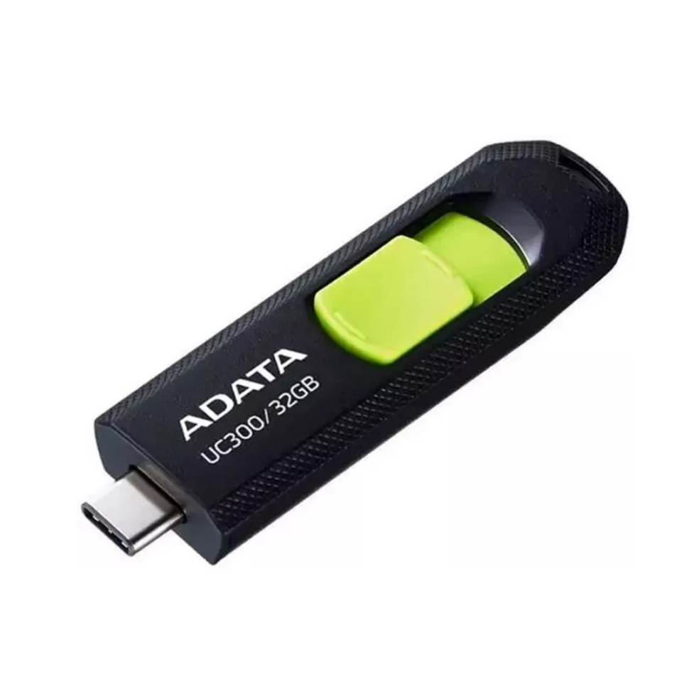Флешка USB ADATA UC300 (ACHO-UC300-32G-RNB/BU), 32Gb, Type-C USB 3.2 Gen1, R/W 100/30, синий/голубой