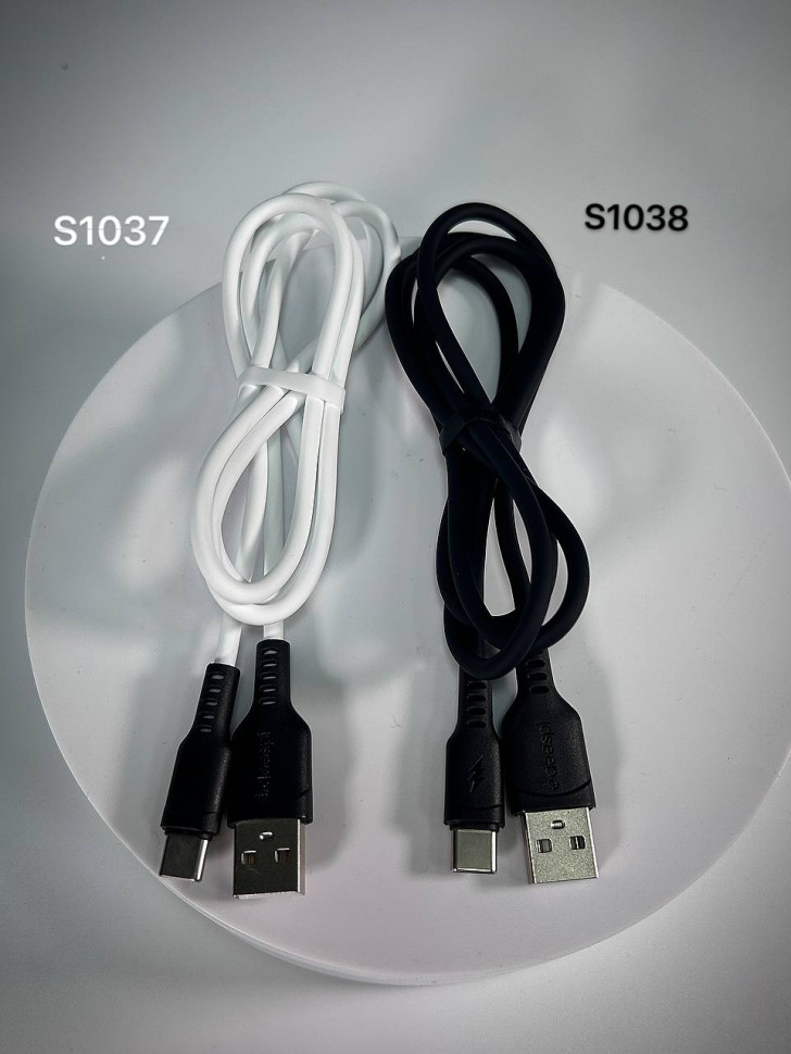 Кабель silicone USB R94 Type-C силиконовый 1000mm (Black) 20pcs Кабель silicone USB R94 Type-C силиконовый 1000mm (Black) 20pcs