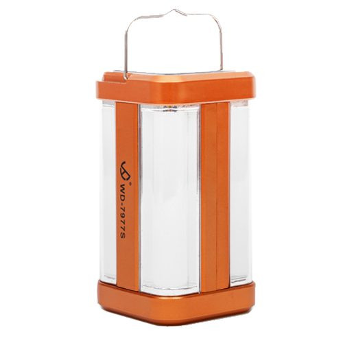 Кемпинговый фонарь ИСКРА WD-7977S ORANGE , 2 Режима свечения, Солнечная батарея
