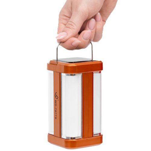 Кемпинговый фонарь ИСКРА WD-7977S ORANGE , 2 Режима свечения, Солнечная батарея