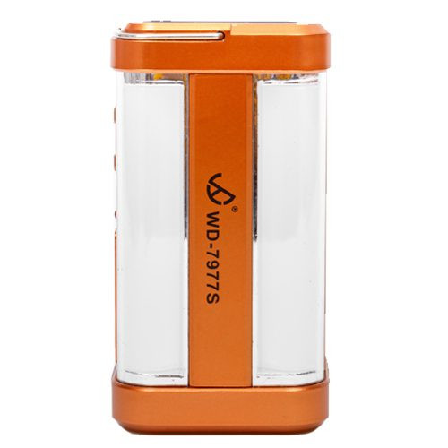 Кемпинговый фонарь ИСКРА WD-7977S ORANGE , 2 Режима свечения, Солнечная батарея