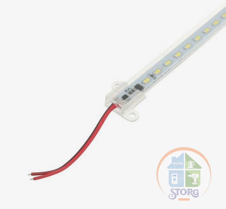 Светильник линейка 1 метр, в корпусе, 12 Вт, 1800 Лм, SMD5630, 76 Led, 6500 K, 220 В   5130720