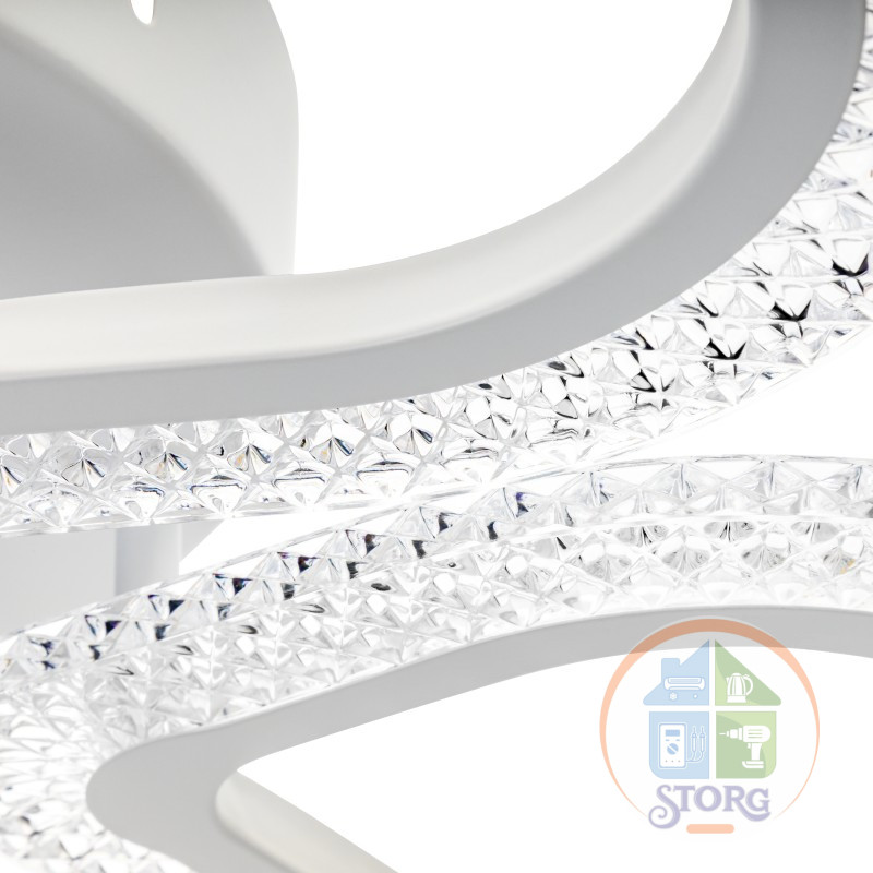 Люстра потолочная LED димм LOSANGA с ДУ 3 режима O535х75 68Вт 21м2 белый 52925 9 Ritter