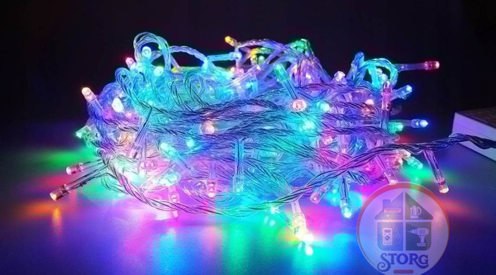 Гирлянда светодиодная S-TORG Led 100 (Разноцвет)