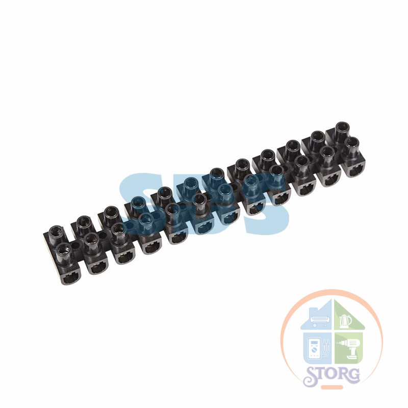 Колодка клеммная  КВ-14  20А  14мм²  PP(полипропилен)  черный  REXANT