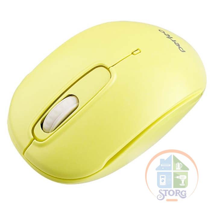 Мышь оптическая беспроводная Perfeo "COMFORT", 3 кн, DPI 1000, USB, "ваниль"