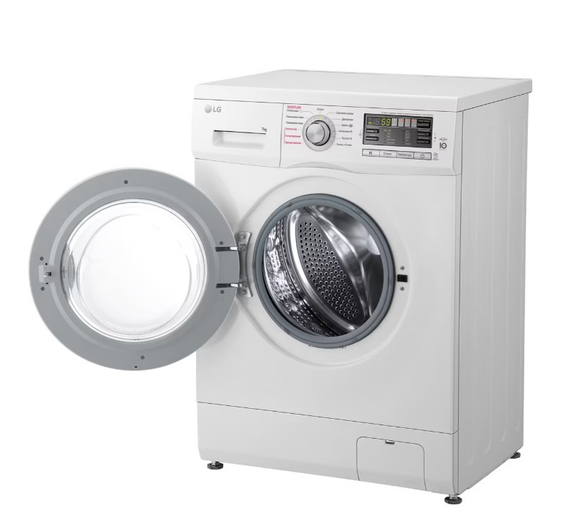 Стиральная машина LG F1296HDS1, Белый, 7кг, инверт. мотор с прямым привод., пар Steam™, 60x85x44