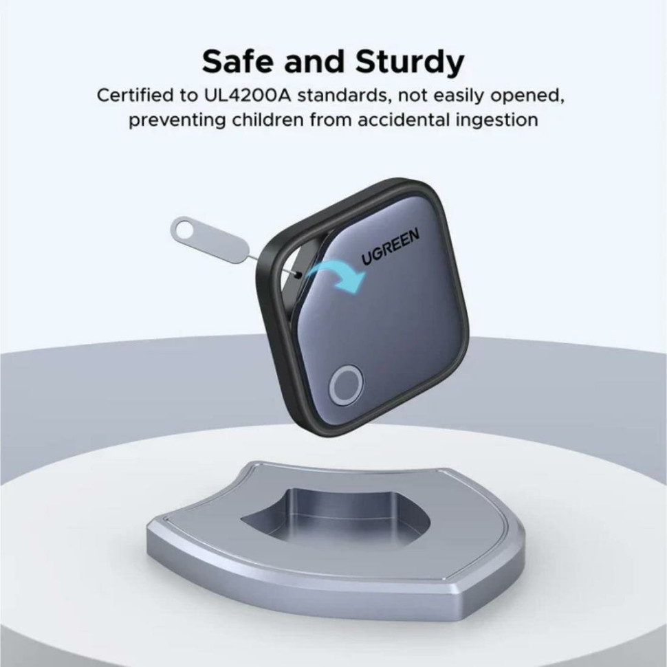 Трекер UGREEN CM816 (45297) Smart Bluetooth Finder Black