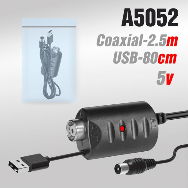 Инжектор питания ANT02 для активных антенн USB-5V  10pcs