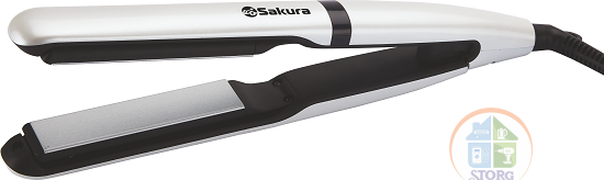 Выпрямитель для волос SAKURA SA-4526W пластины Premium Air Plates, 45Вт, 6 режимов, LED дисп, керамп
